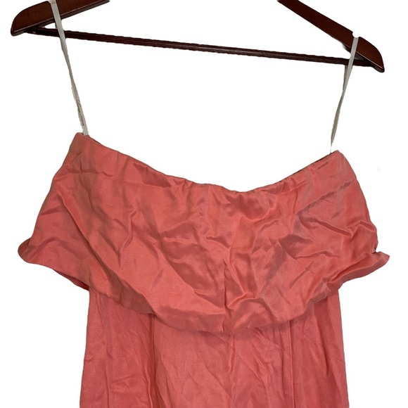 Lovers + Friends Pink Strapless Dress High Slit Maxi Extra Extra Small XXS - Picture 7 of 11